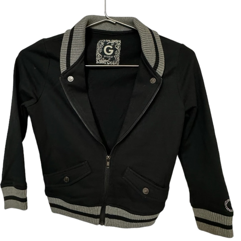 Retro Guess Cropped Bomber Varsity Jacket Women’s XS MINTY